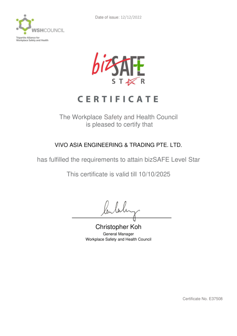 Biz Safe Level Star Certifications