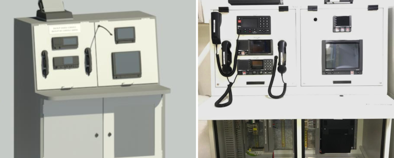 the gmdss back up console