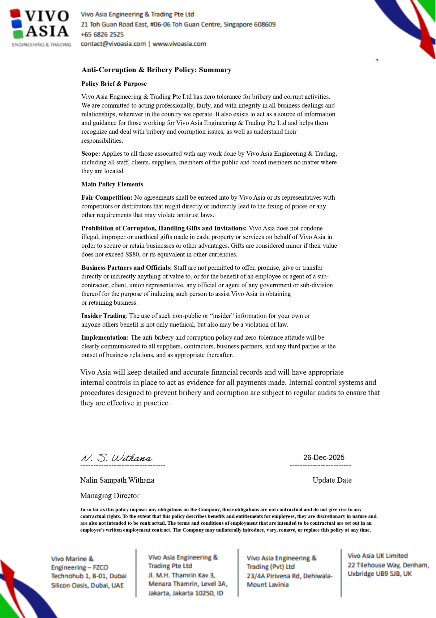 Anti corruption UN Policy - 2026